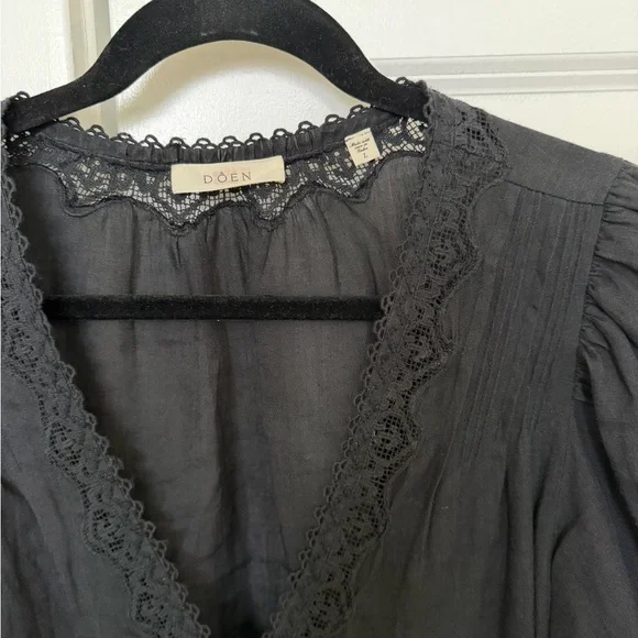 Doen Brigitta Top - Black - Large - Picture 2 of 4